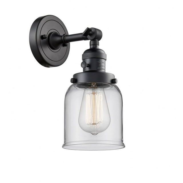 Elegant Black Dimmable Direct Wired 10" Wall Sconce