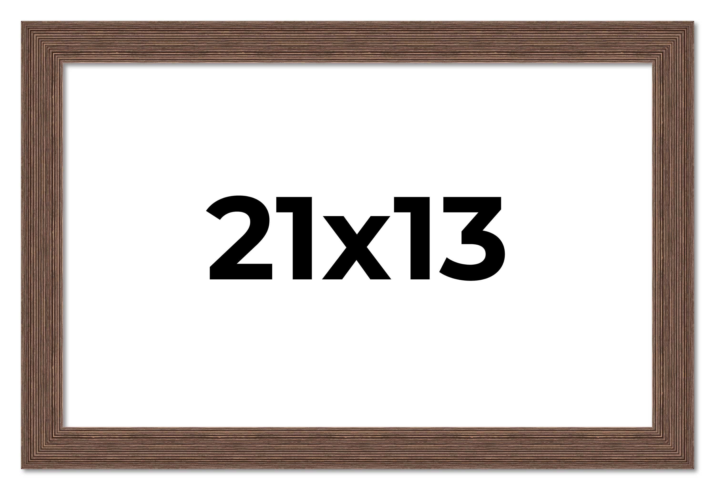 Barn Brown Solid Wood 21x13 Picture Frame with UV Acrylic