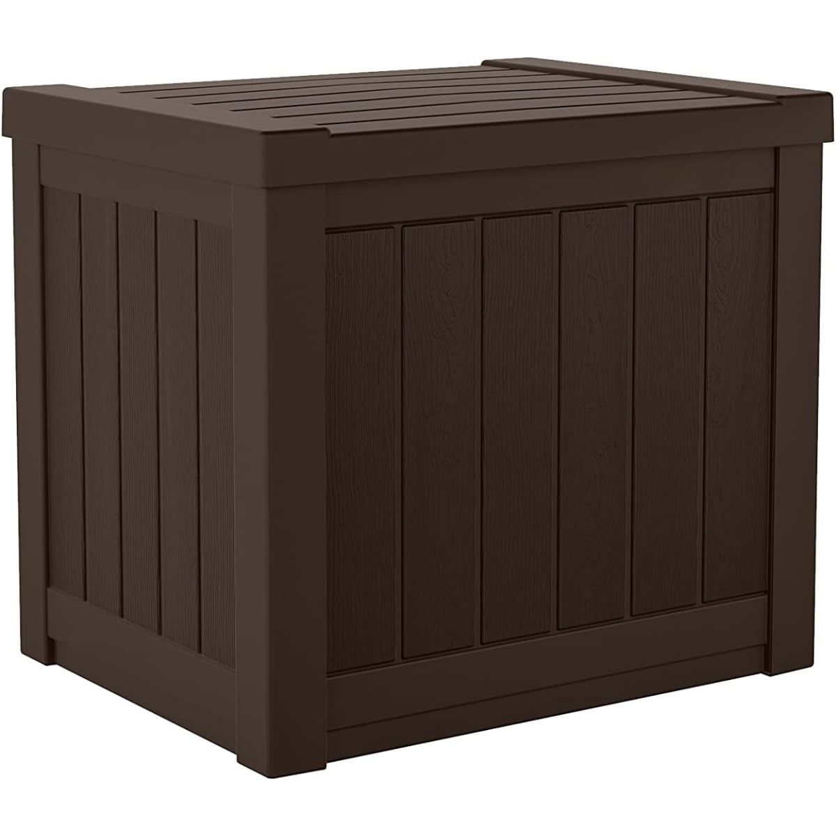 Java Brown 22-Gallon Resin Outdoor Deck Box