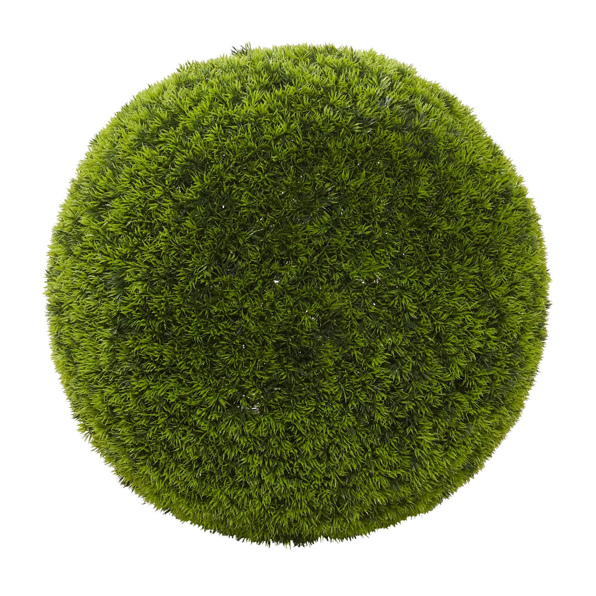 22" Green Plastic Boxwood Topiary Ball for Indoor Outdoor