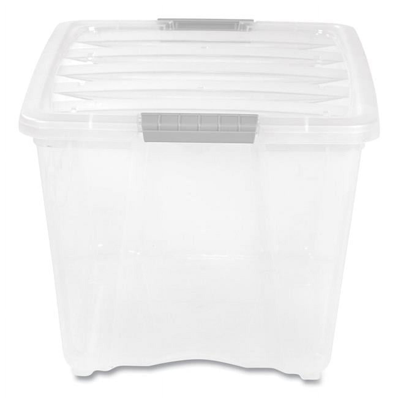 Clear & Grey 54 qt. Modular Latching Storage Box