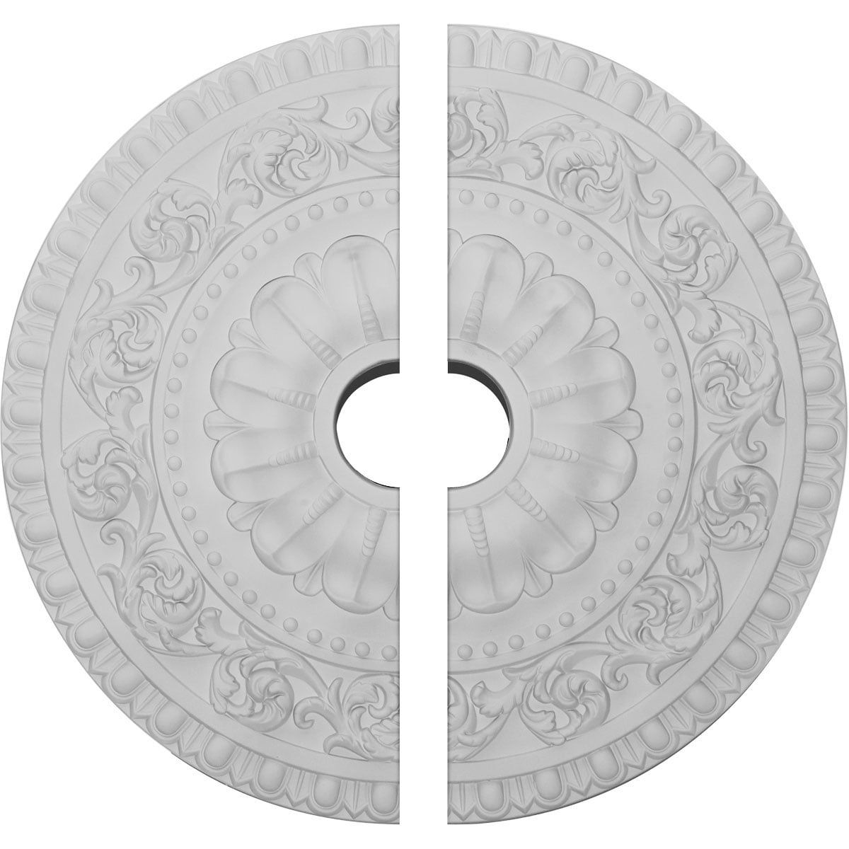 Vaduz 23.5" Round Unfinished Urethane Ceiling Medallion