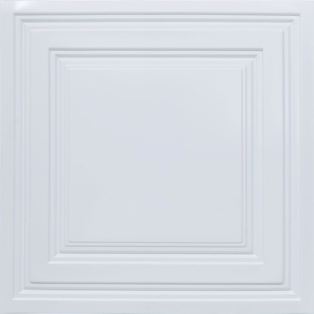 White Matte PVC 24" x 24" Lay-In Ceiling Tile