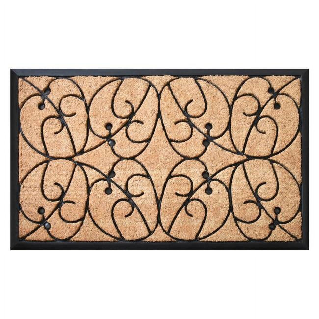 Elegant Coir and Rubber 24" x 36" Outdoor Doormat