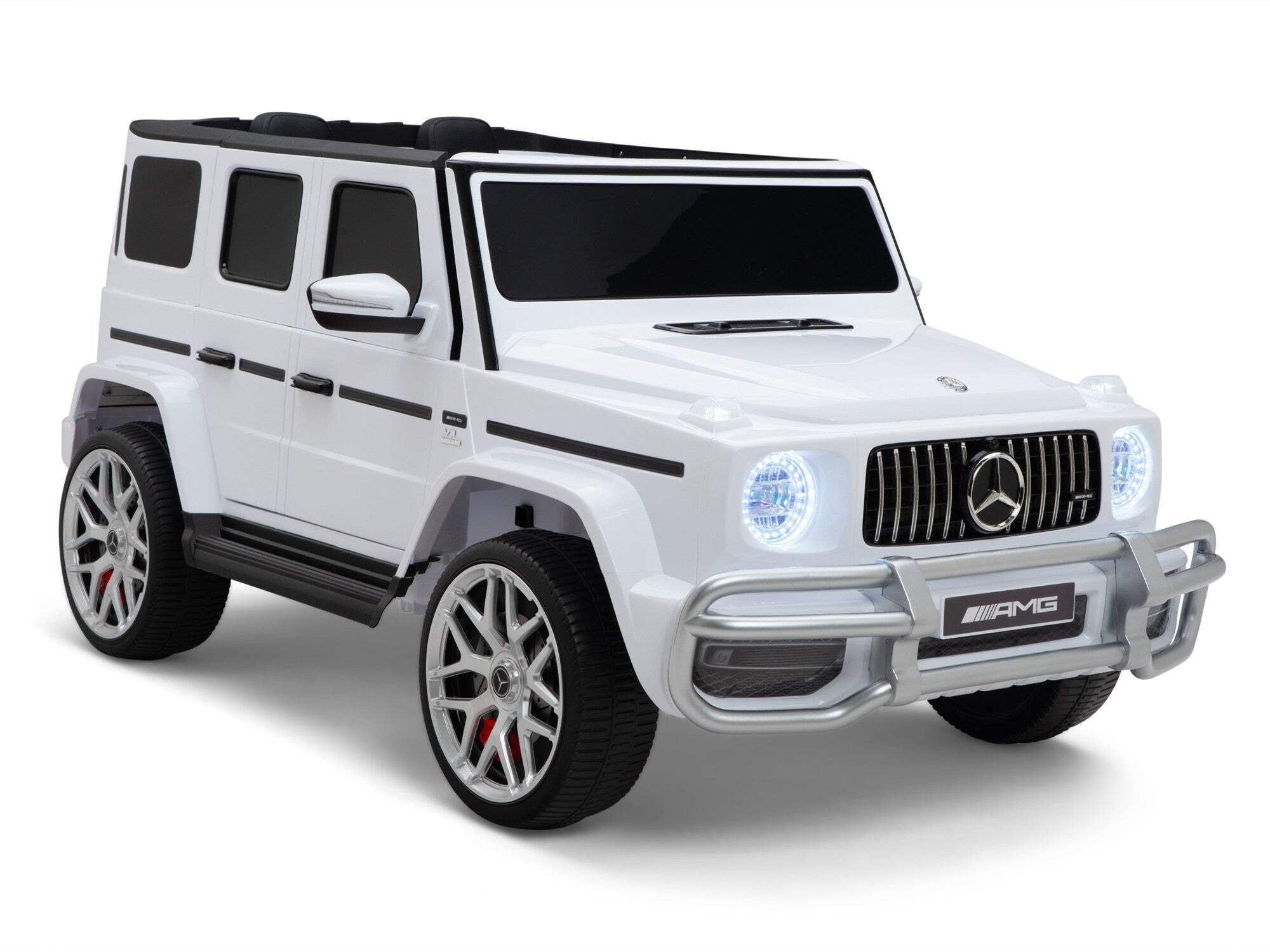 White 24V Mercedes G-Wagon Ride-On SUV with Remote Control