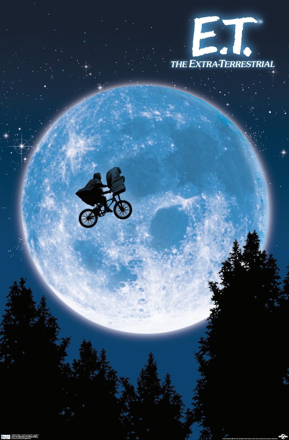 24x36 E.T. The Extra-Terrestrial Moonlit Scene Poster