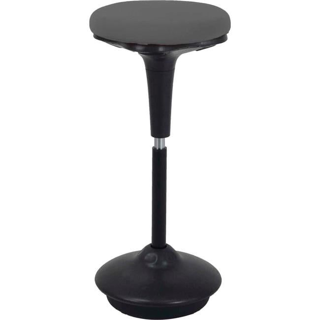 Adjustable Black and Gray Fabric Active Perch Stool