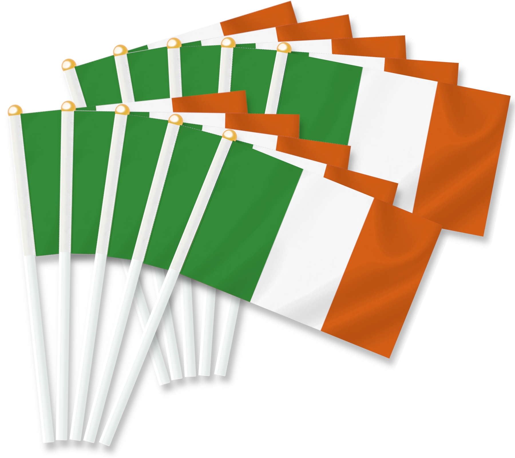 25-Pack Irish Handheld Mini Polyester Flags