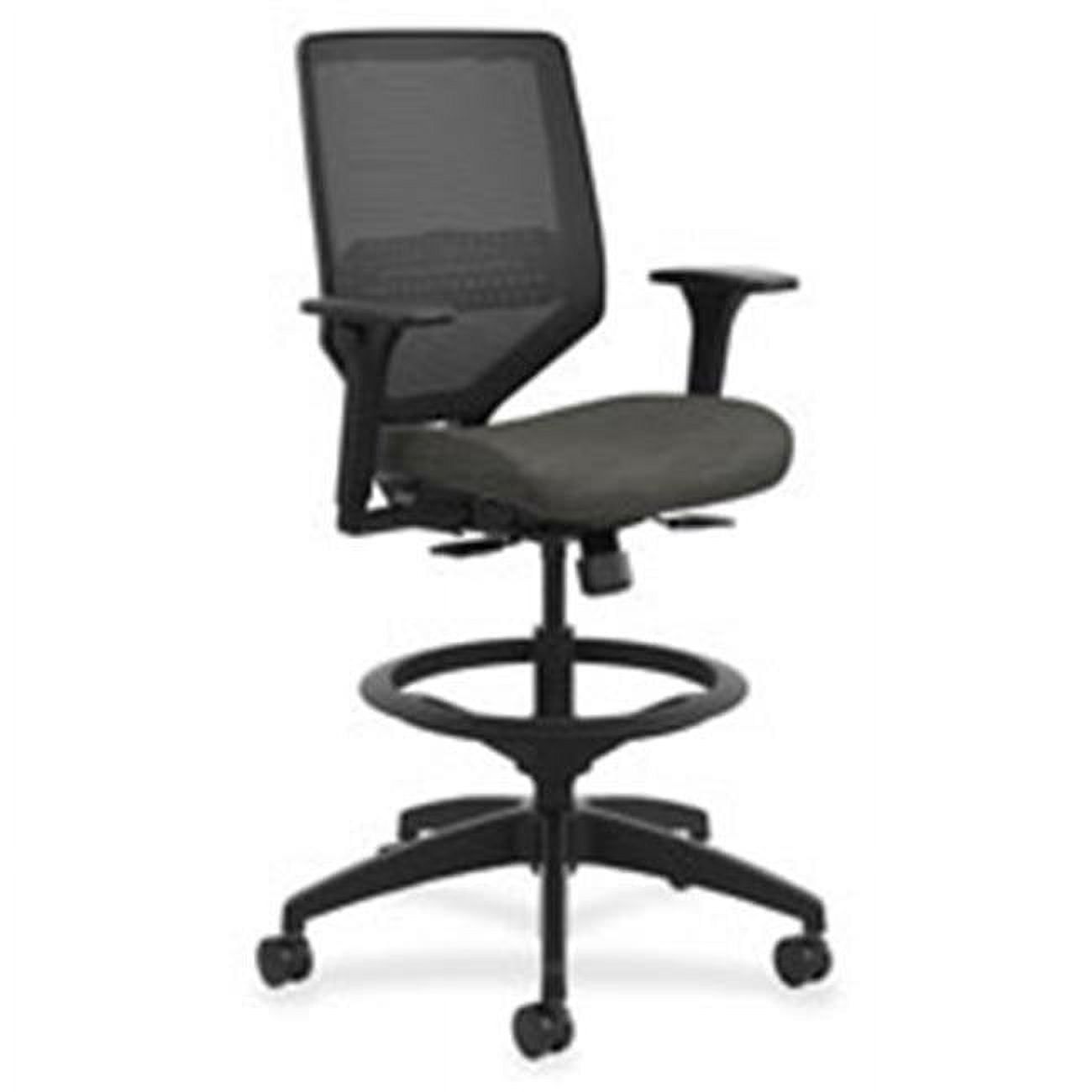 Ink Synchro Swivel Mid-Back Task Chair with Adjustable Arms and Mesh Back