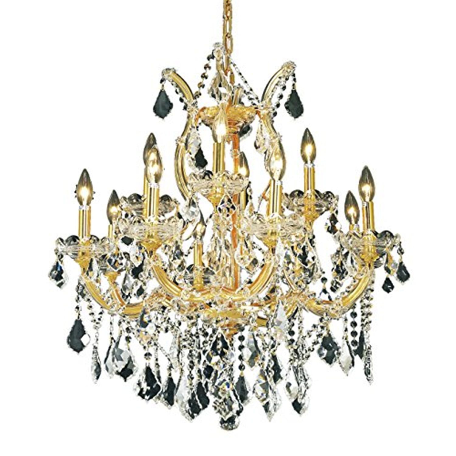 Maria Theresa 27" Gold Chandelier with Clear Royal Cut Crystals