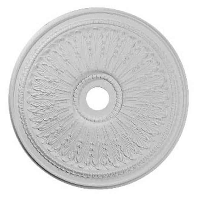 Primed White Oakleaf Ceiling Medallion 29.13"