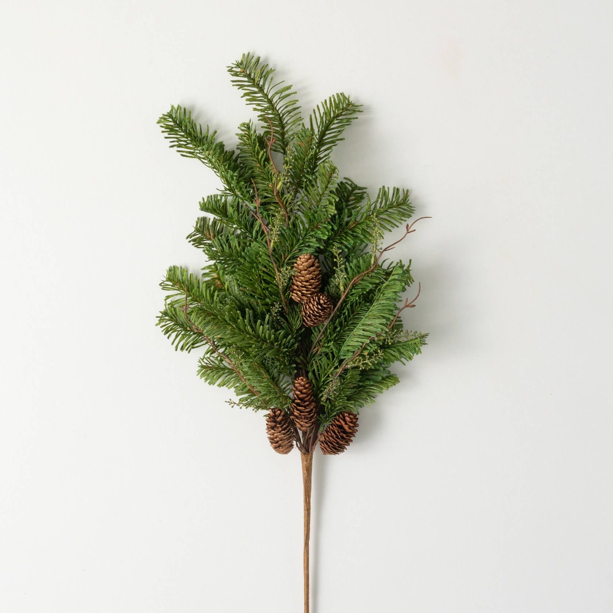 29.5" Green Artificial Pine Spray with Pine Cones