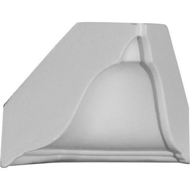 White Polyurethane Crown Moulding Inside Corner Block