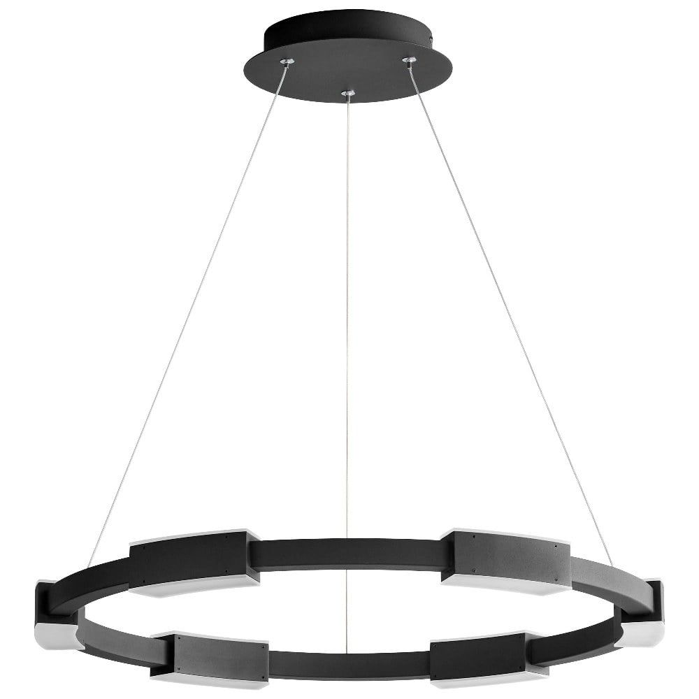 Dieter 24-Inch Black and White LED Pendant Light