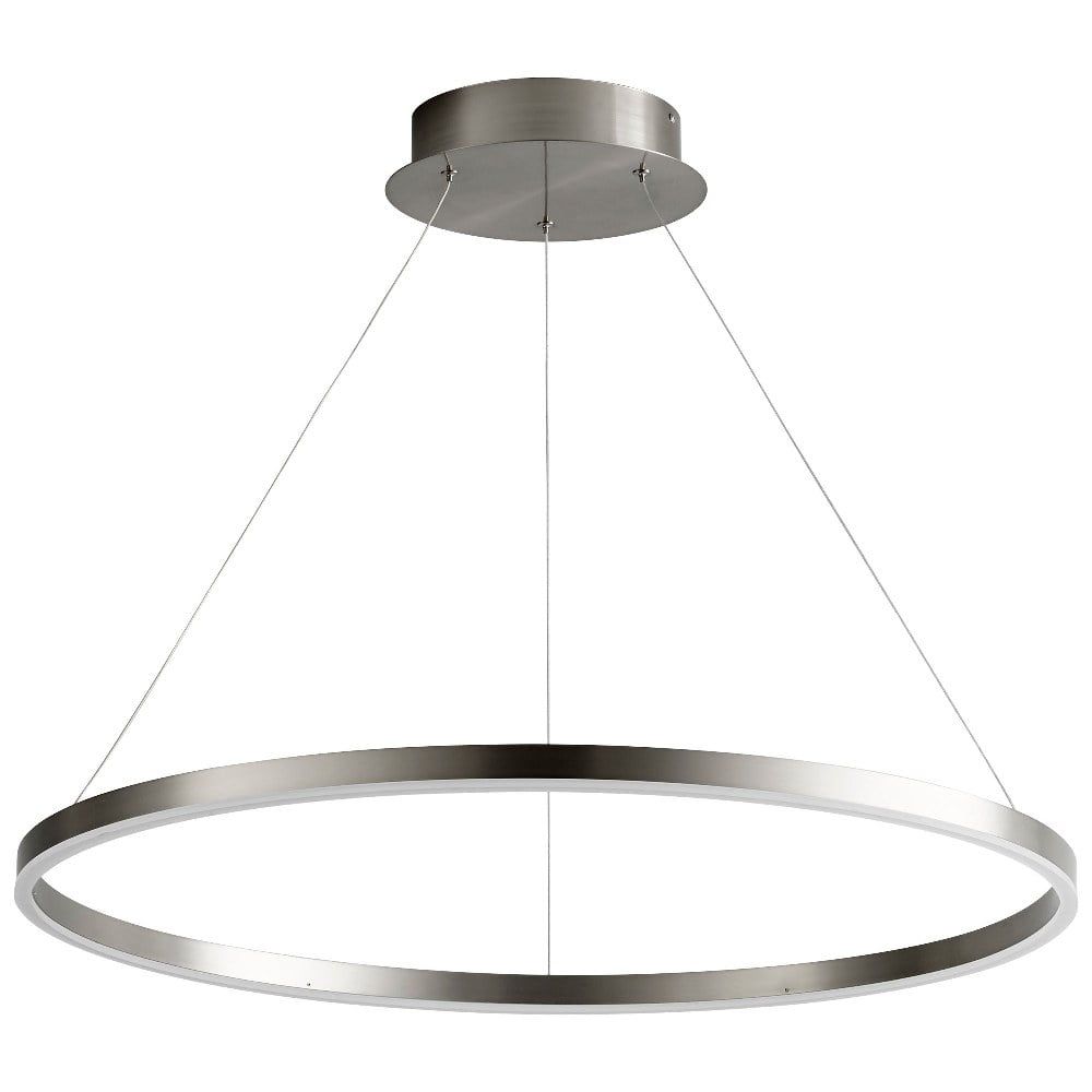 Circulo Sleek Black Aluminum 31.5" LED Pendant Light