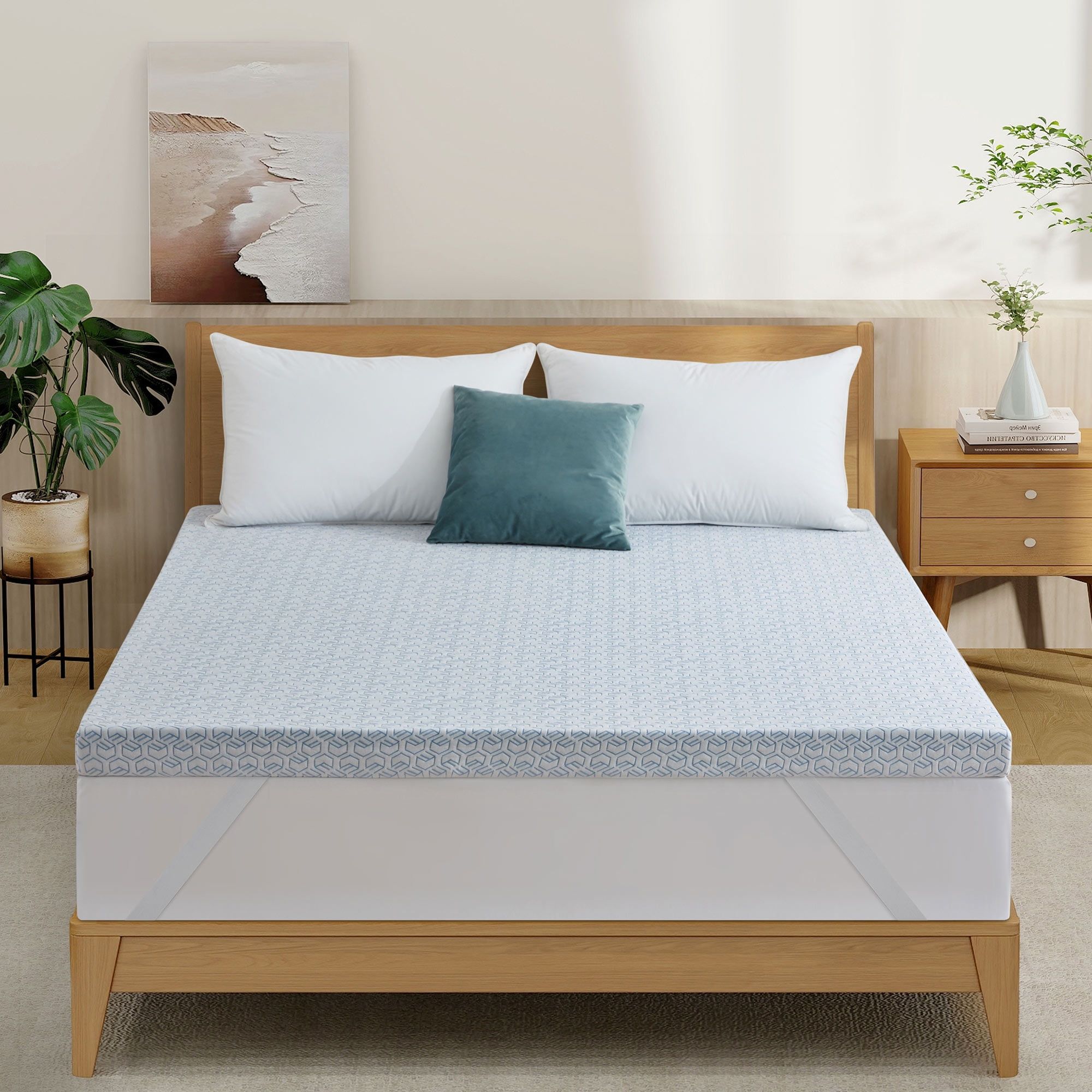 Twin Size Extra Thick Gel Memory Foam Mattress Topper