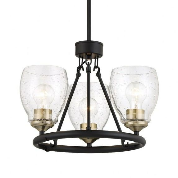 Winsley 3-Light Chandelier with Clear Seeded Glass Shades