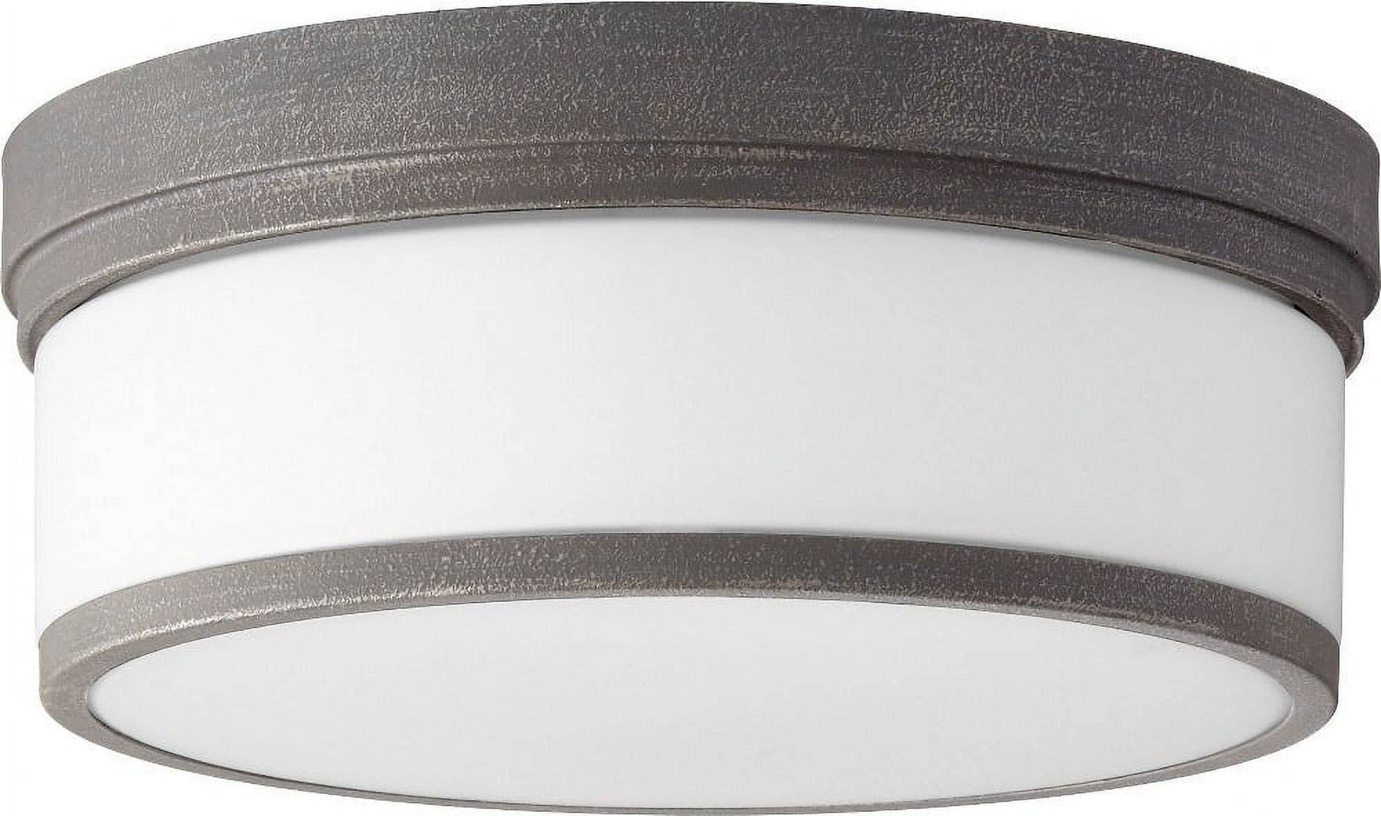 Celeste 14" Zinc Glass Flush Mount Light with 3 Bulbs