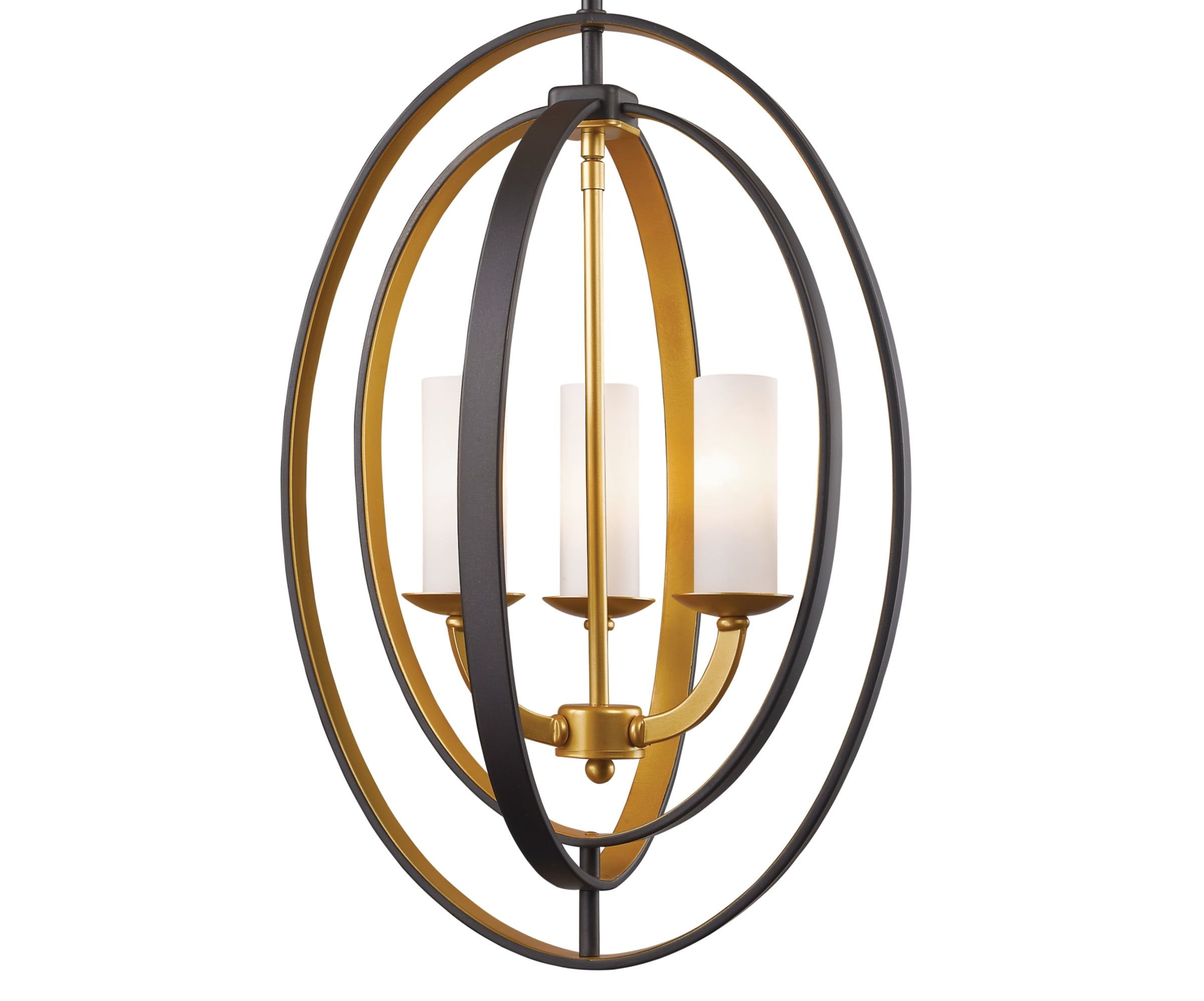 Brushed Nickel Contemporary Glass Globe Pendant Light