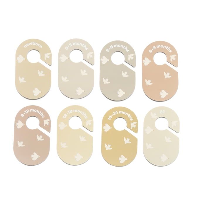 Bird Design Baby Closet Dividers Set for Newborn to 2T