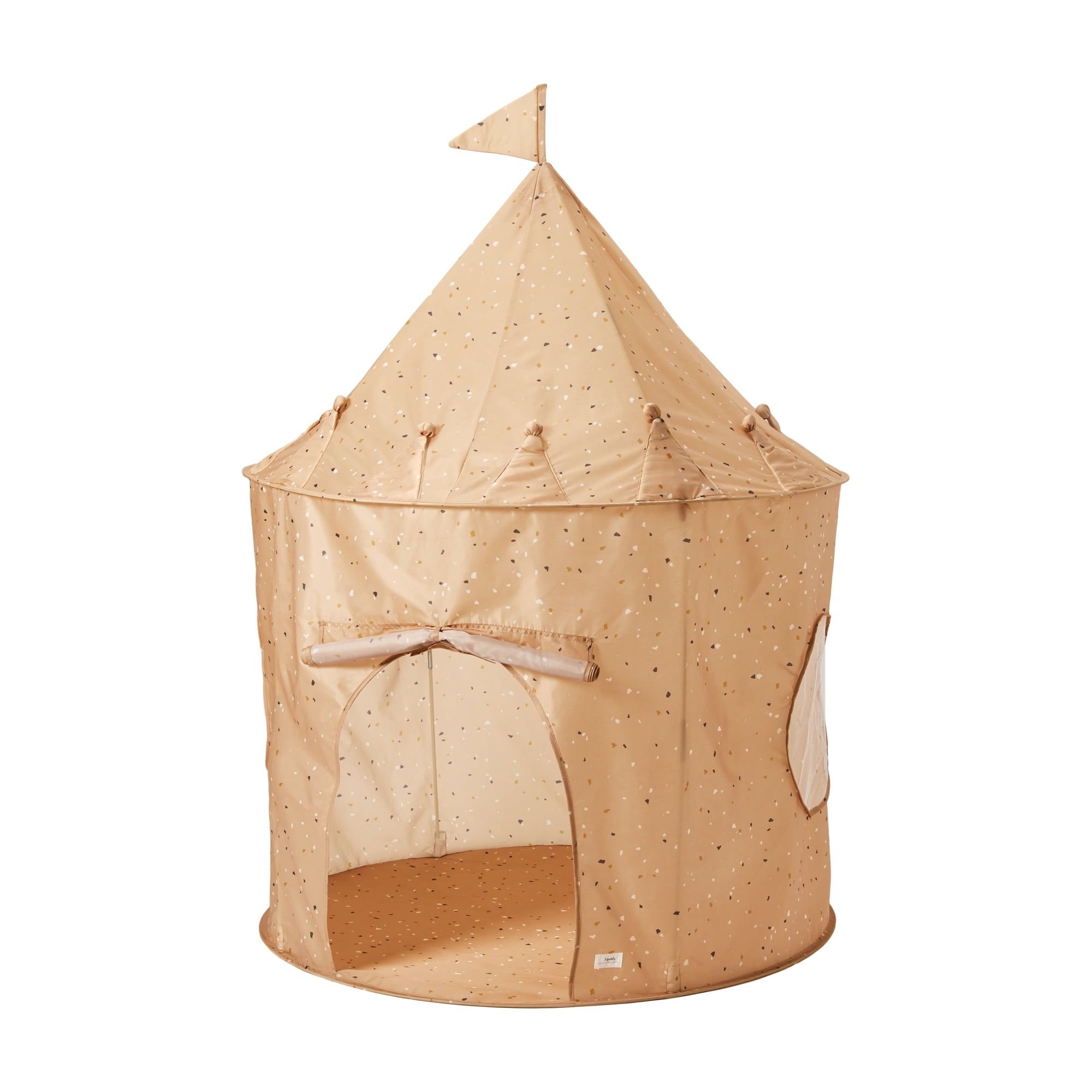 Terrazzo Clay Recycled Fabric Kids Play Tent Castle