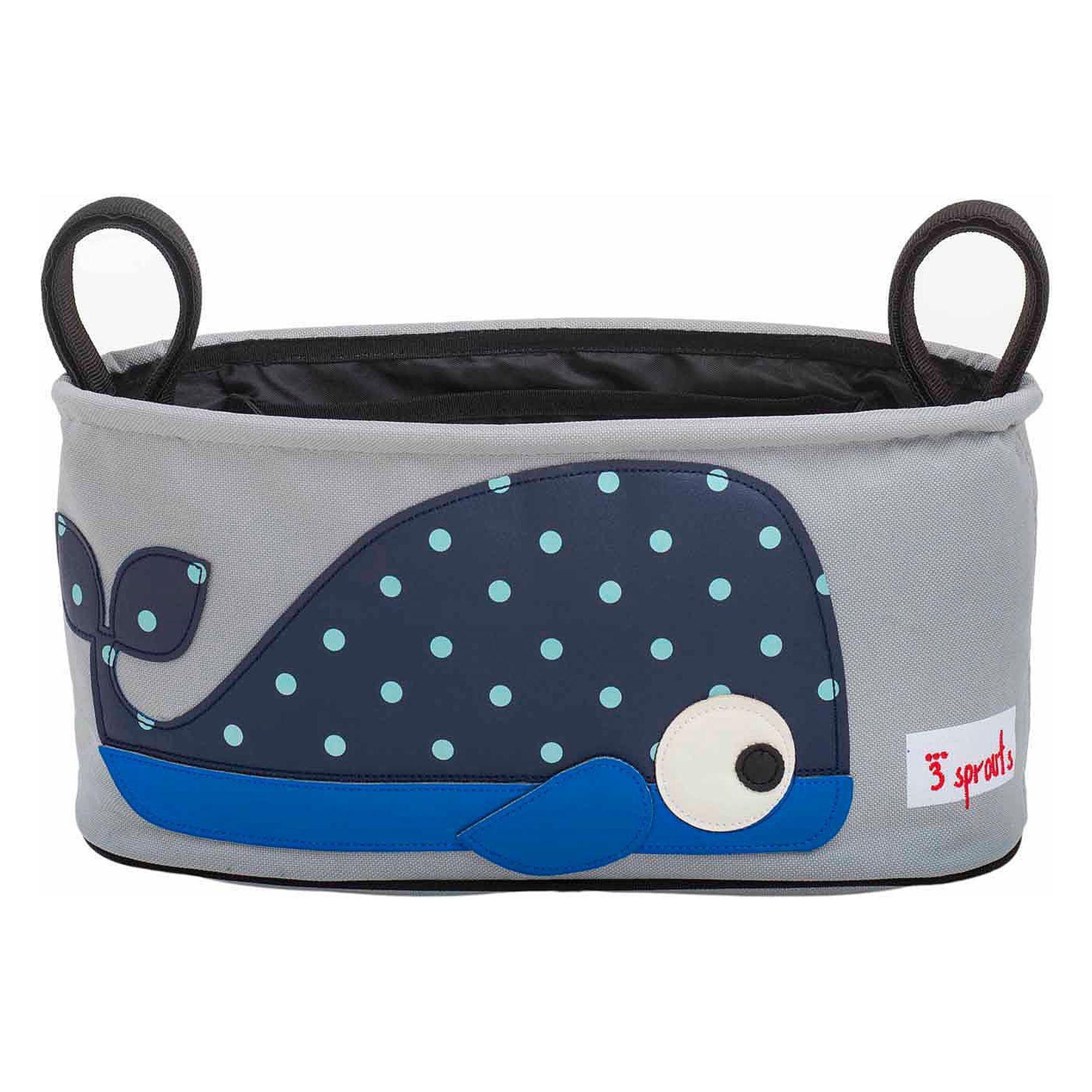 Blue Whale Polyester Stroller Organizer with Cupholders