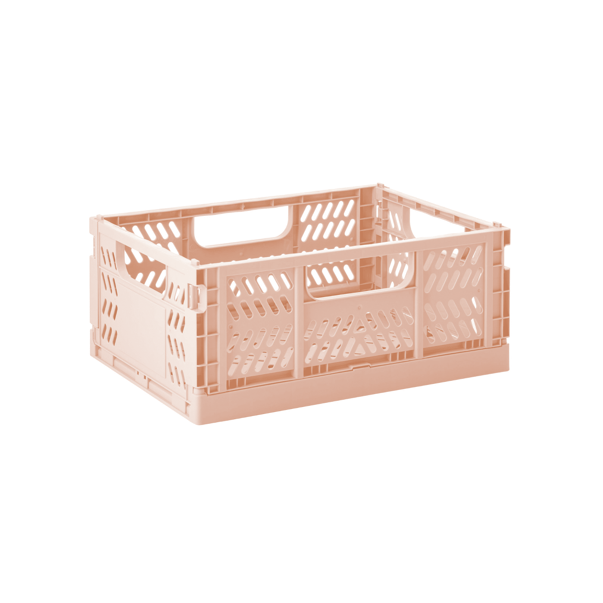 Medium Clay Recycled Plastic Foldable Storage Crate