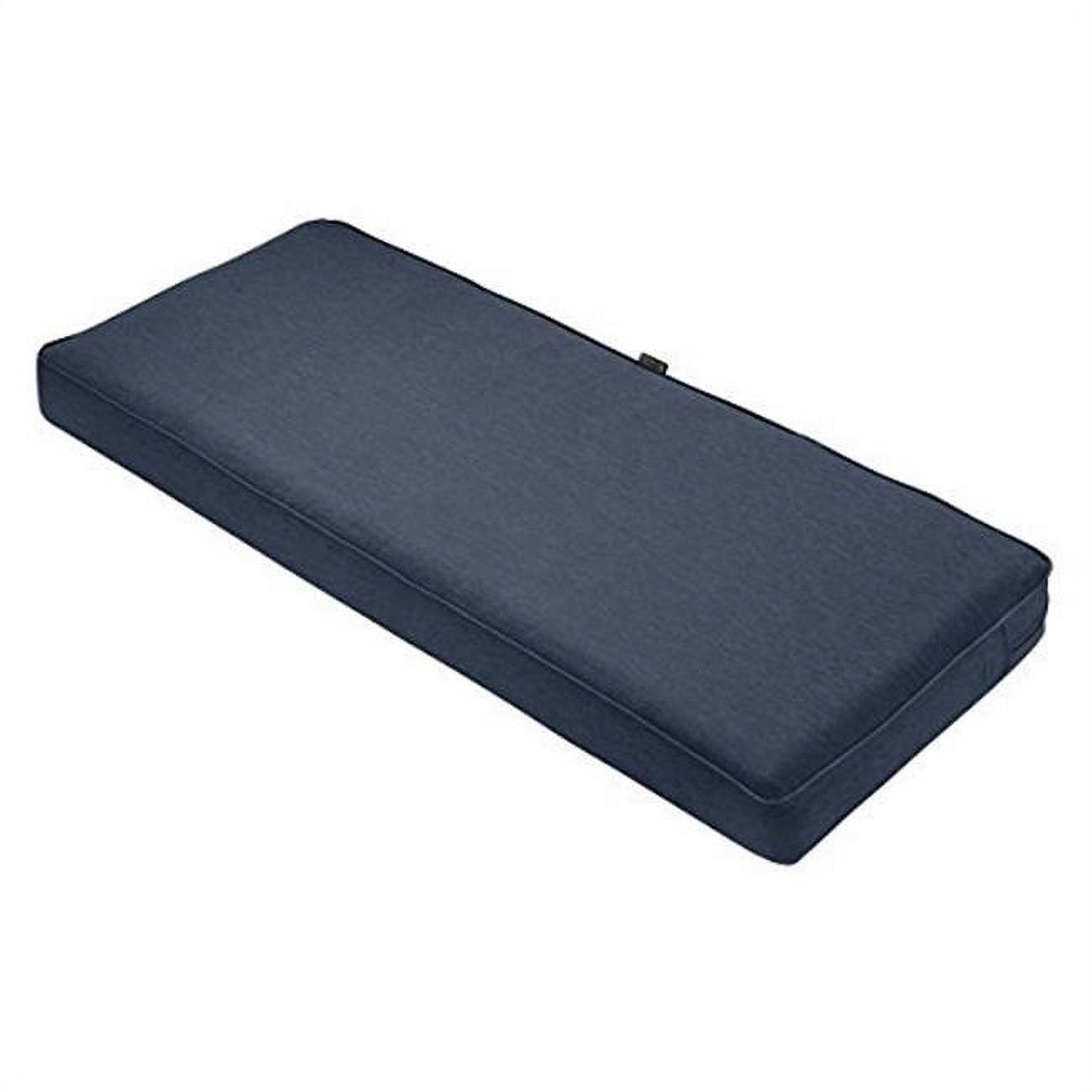 Heather Indigo Blue FadeSafe 42" Outdoor Patio Bench Cushion