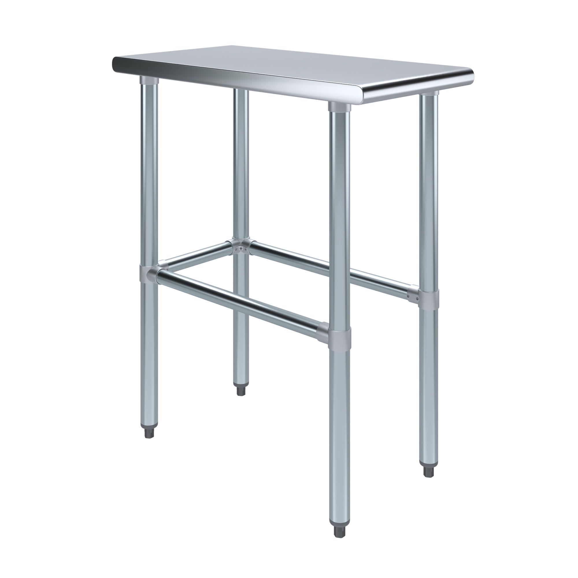 15" x 30" Stainless Steel Work Table with Galvanized Legs