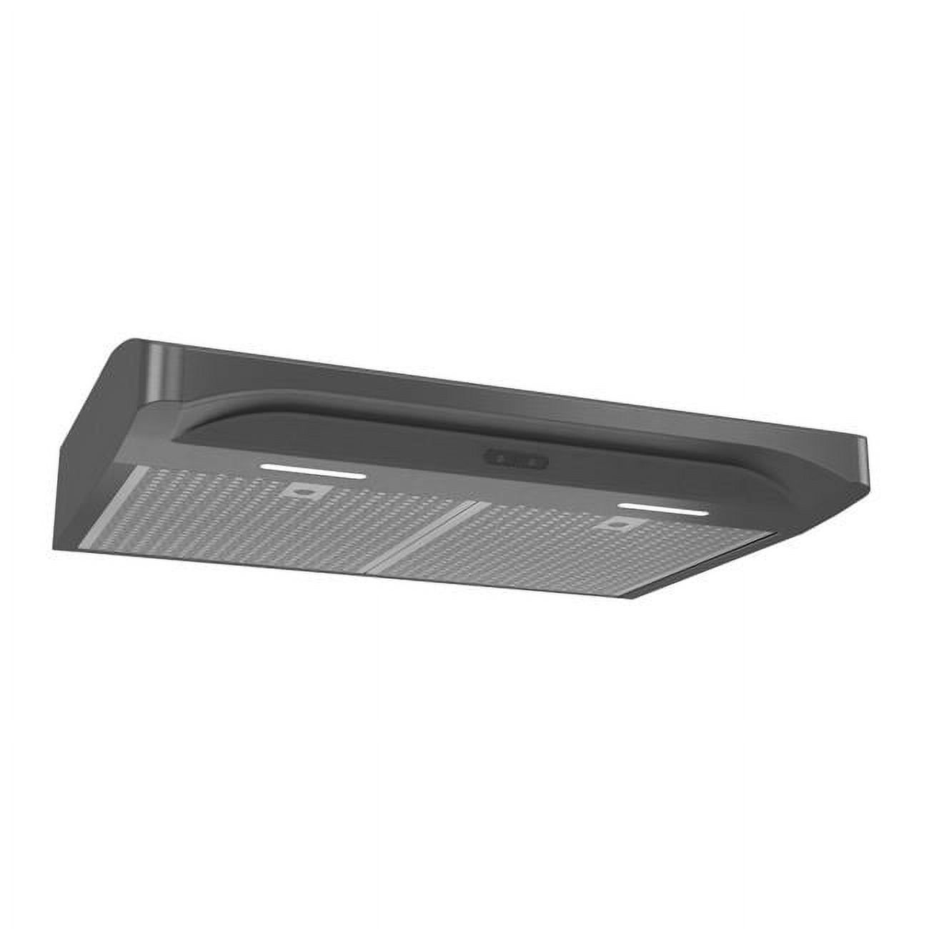 30-Inch Black Stainless Steel Convertible Under-Cabinet Range Hood