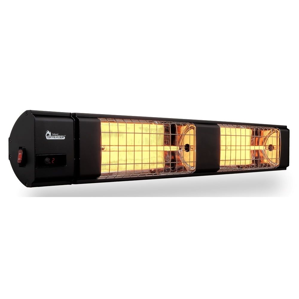 Black 3000W Electric Infrared Patio Heater with Remote