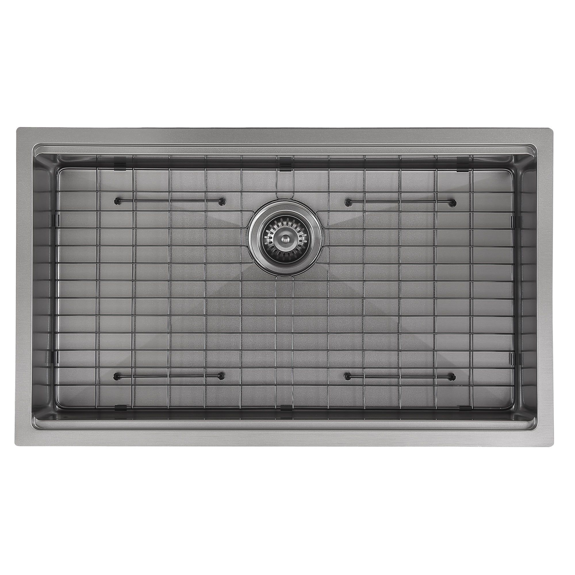 32'' Gunmetal Stainless Steel Single Bowl Undermount Kitchen Sink