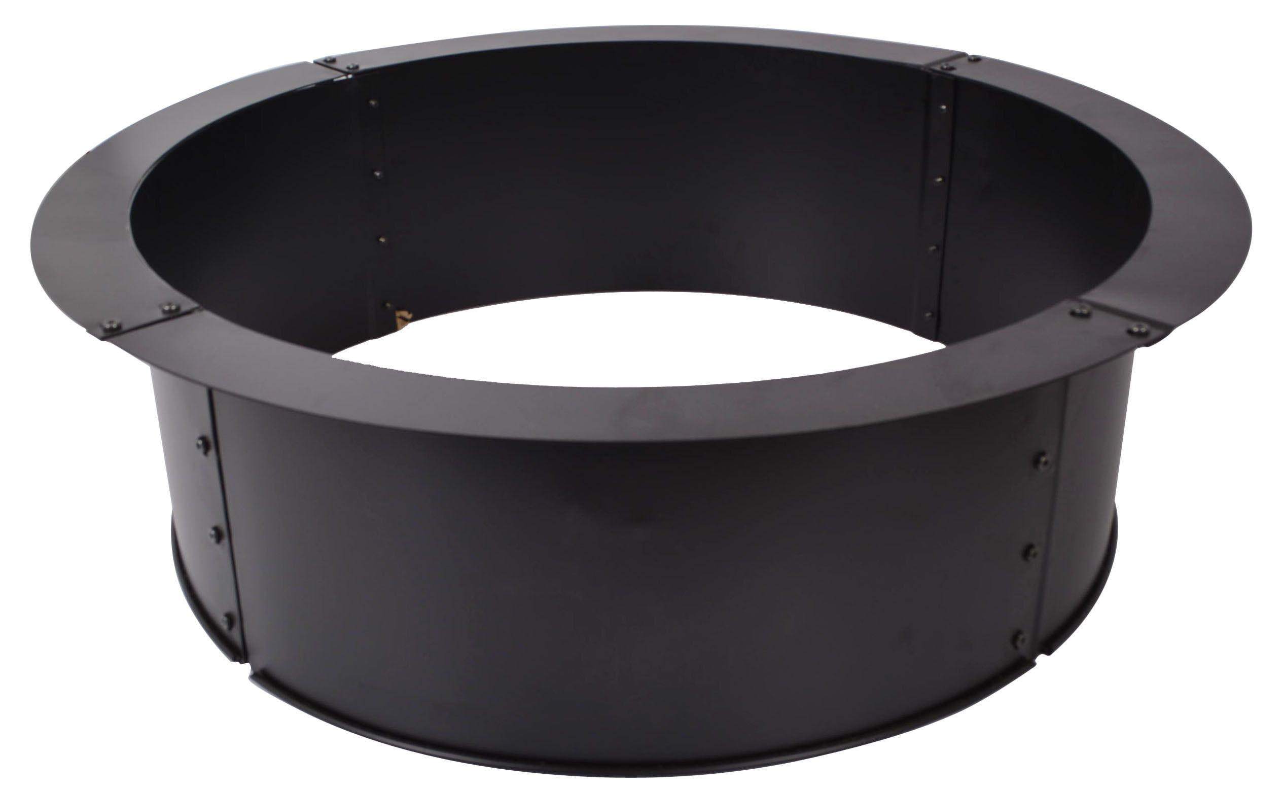 33" Black Steel Free-Standing Fire Pit Ring