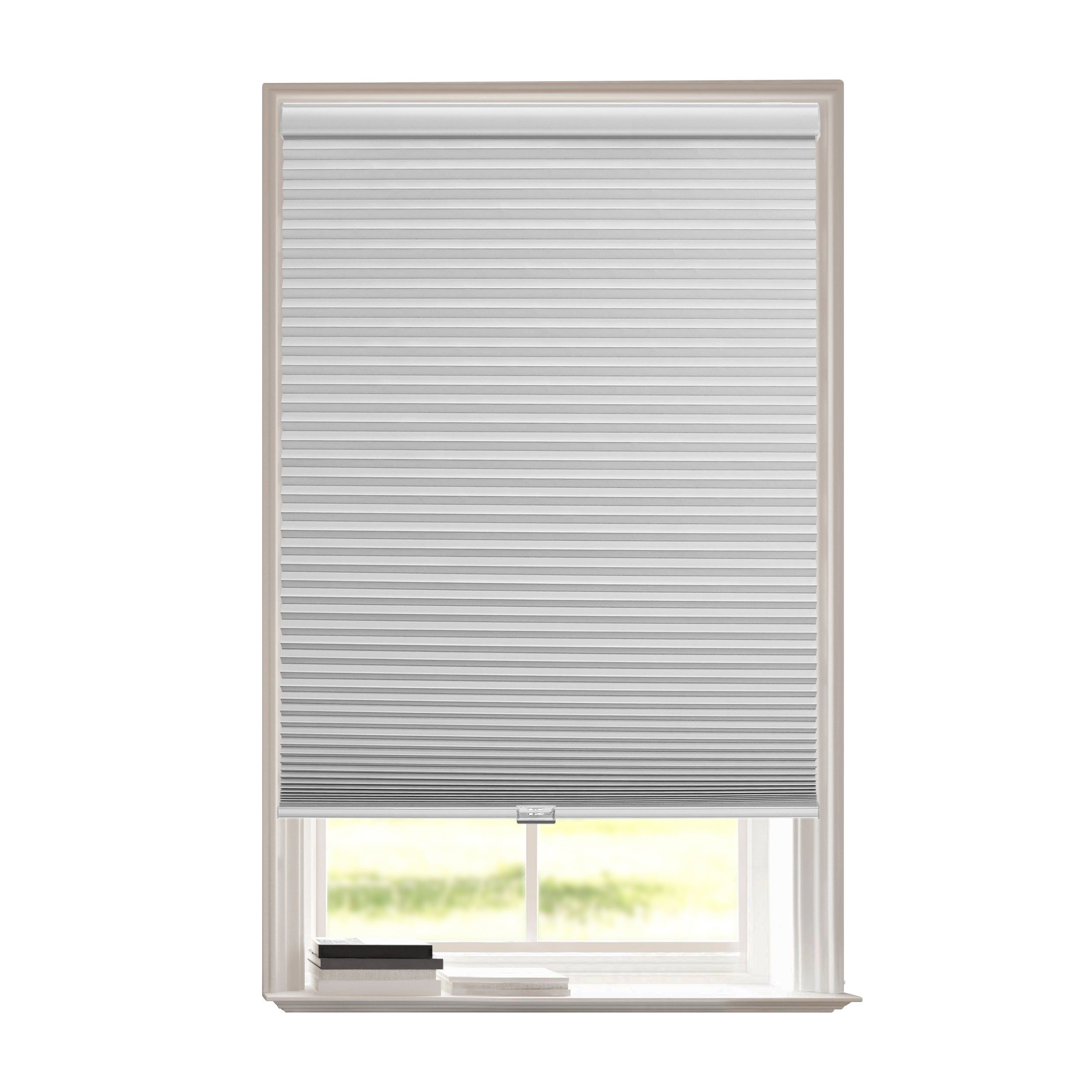 34-inch White Cordless Room Darkening Cellular Shades