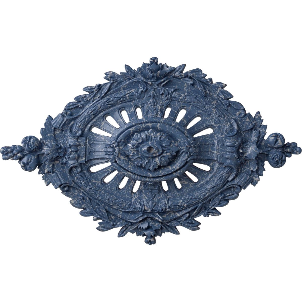 Americana Crackle Hand-Painted Ceiling Medallion 35.88"