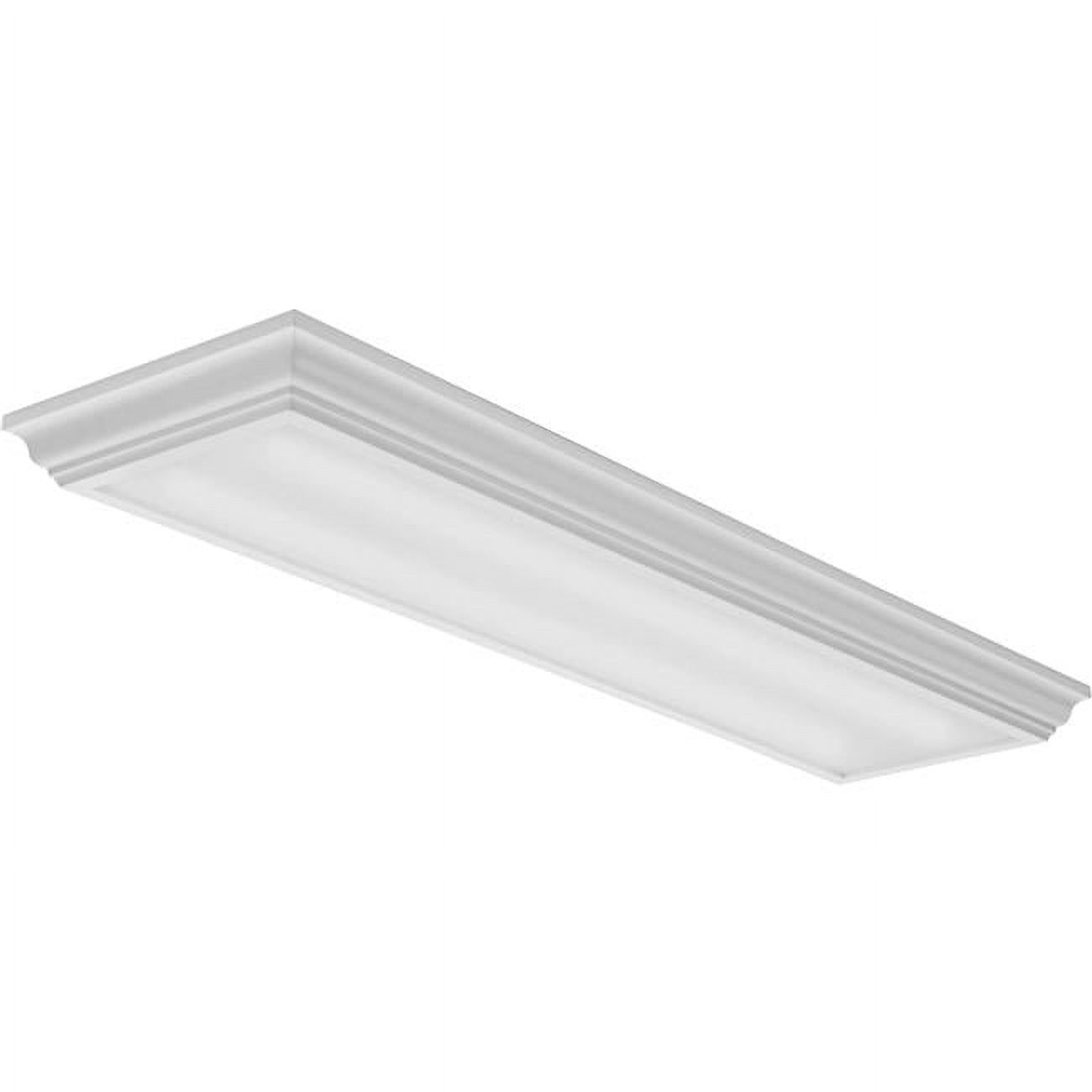 White Glass LED Indoor/Outdoor Flush Mount Light