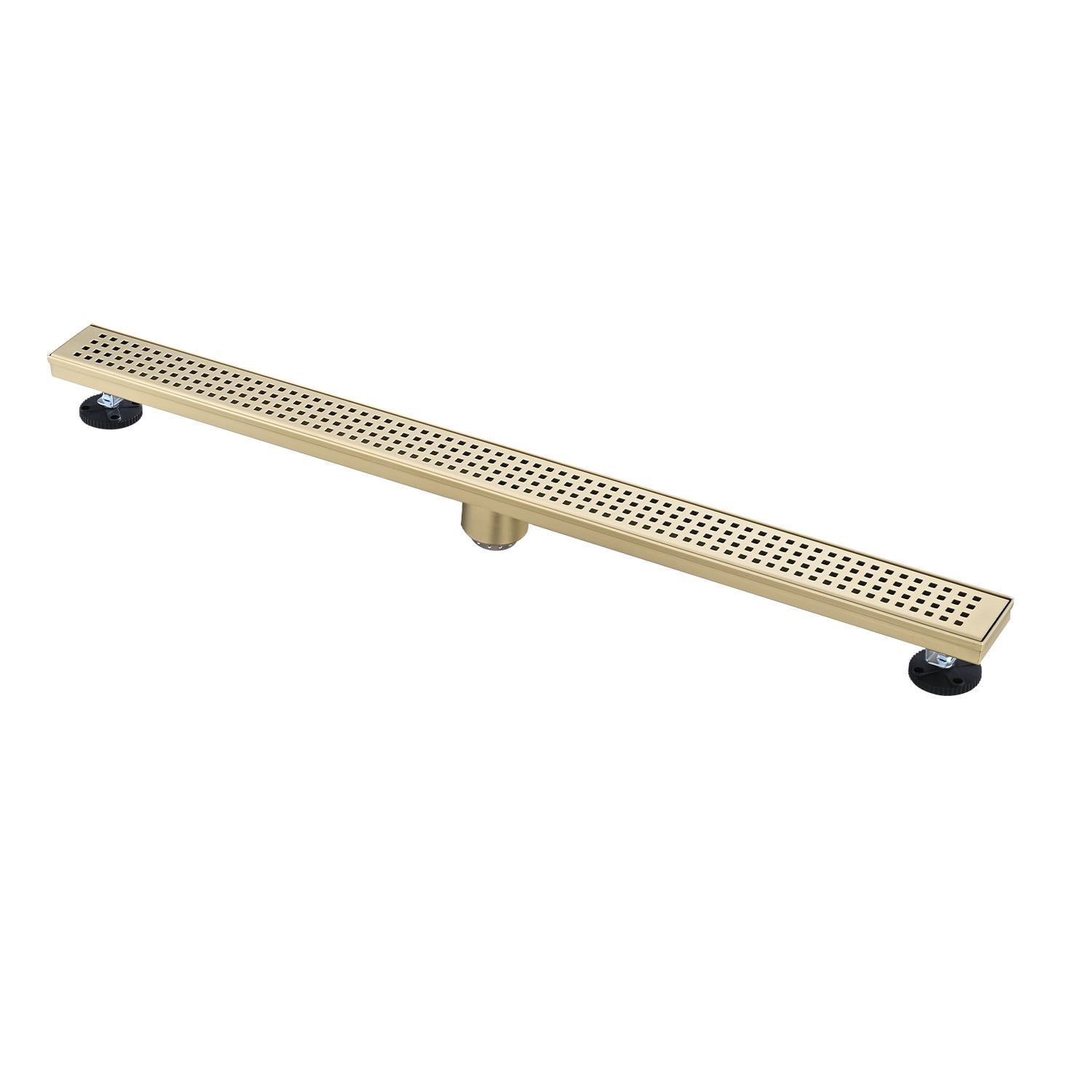 36-Inch Brushed Gold Stainless Steel Linear Shower Drain