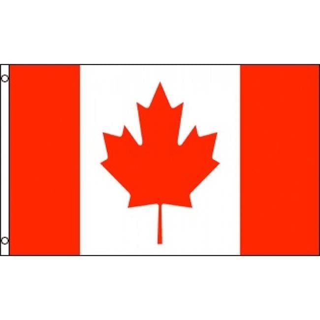 Canada 36" x 60" Red and White Polyester Flag