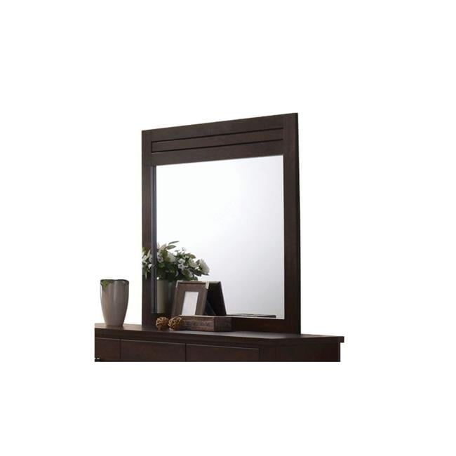 37" Mahogany Framed Rectangle Dresser Mirror