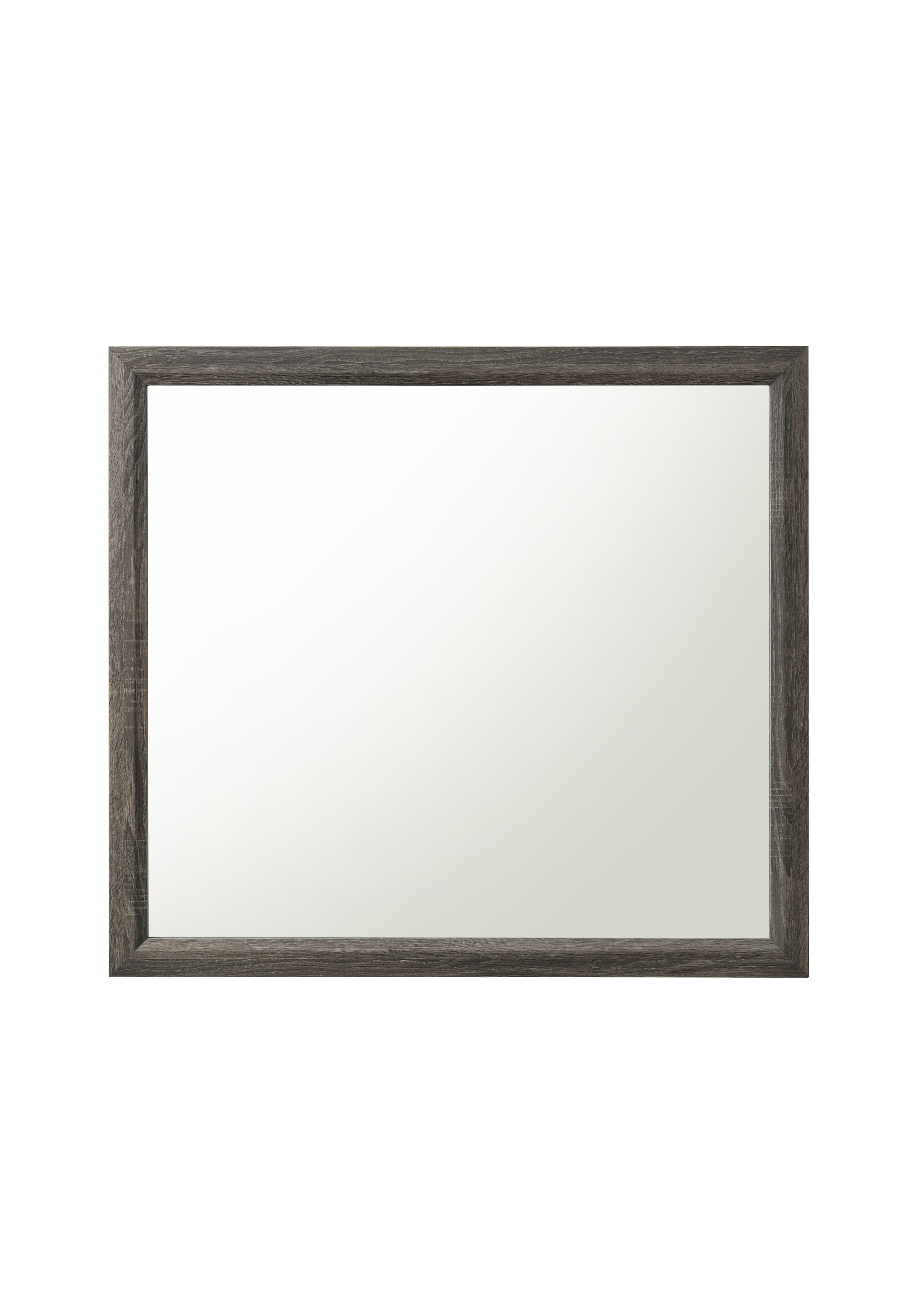 Weathered Gray Full Length Wood Framed Mirror