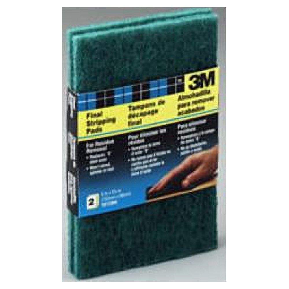 Green Synthetic Non-Scratch Final Stripping Pads, 6'' x 3-7/8''