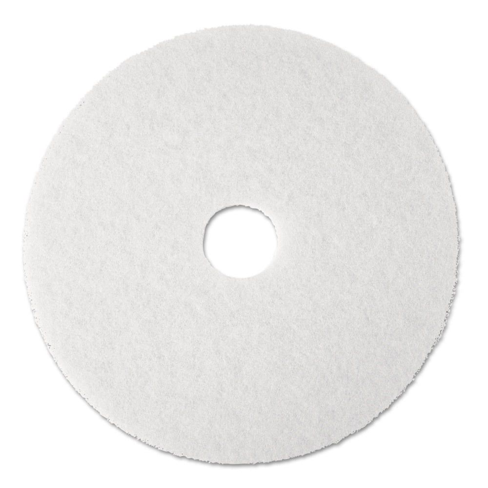 20-Inch White Polyester Floor Polishing Pad