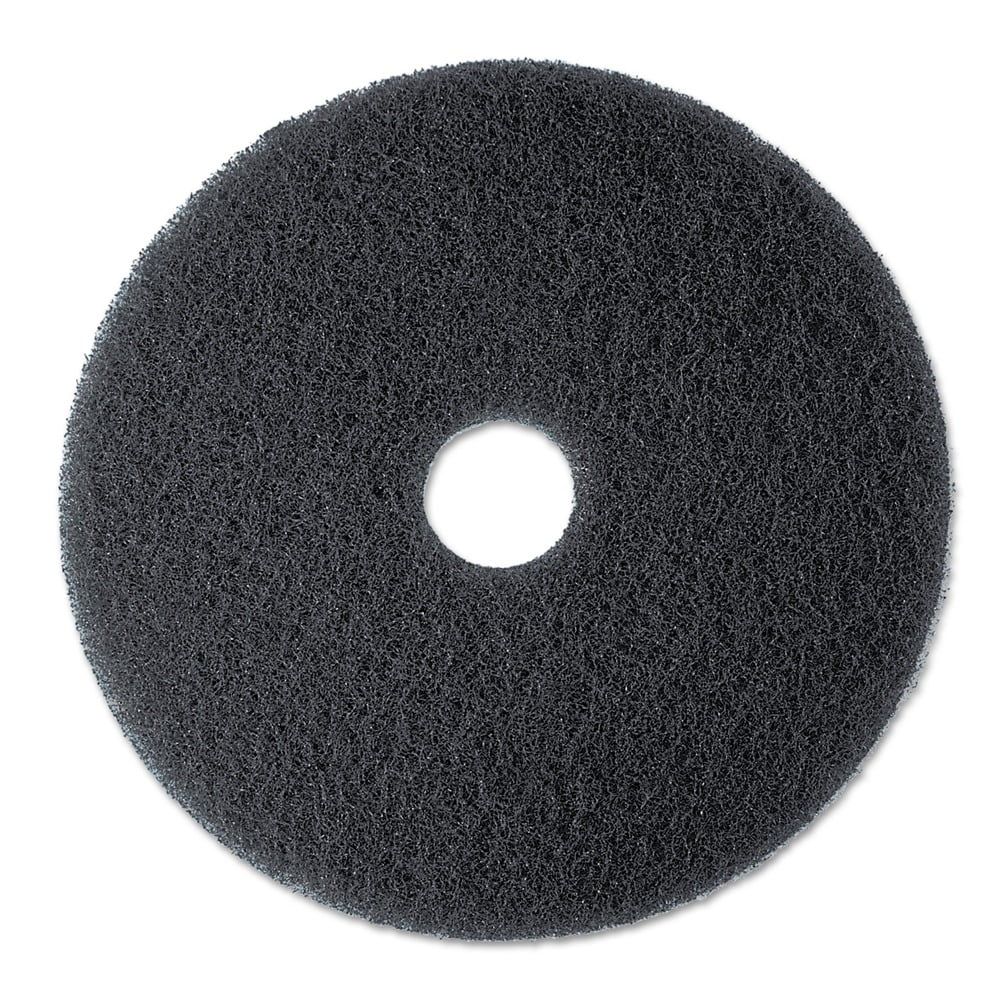 Black 17-Inch High Productivity Floor Stripping Pad