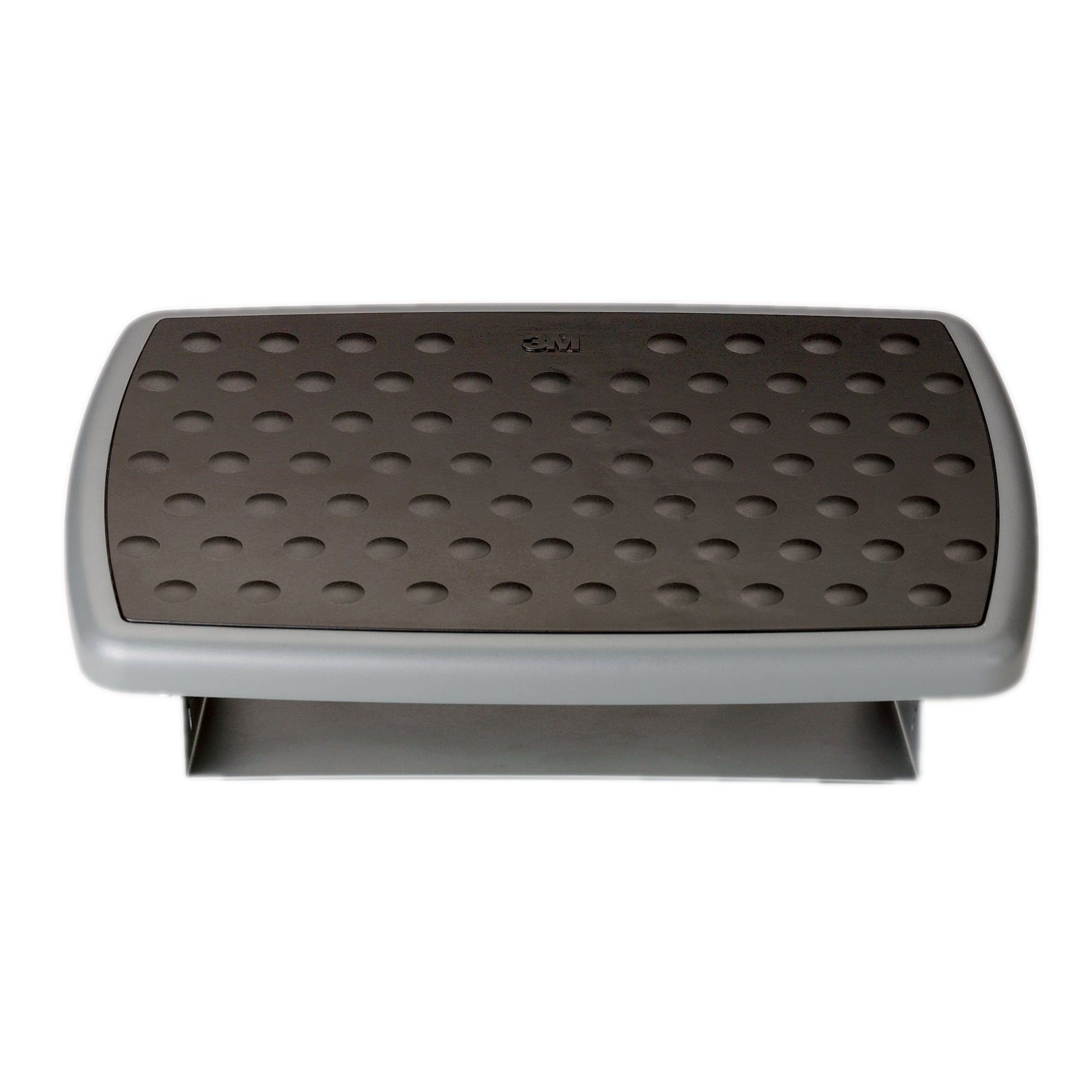 Charcoal Adjustable Steel Footrest with Anti-Slip Platform