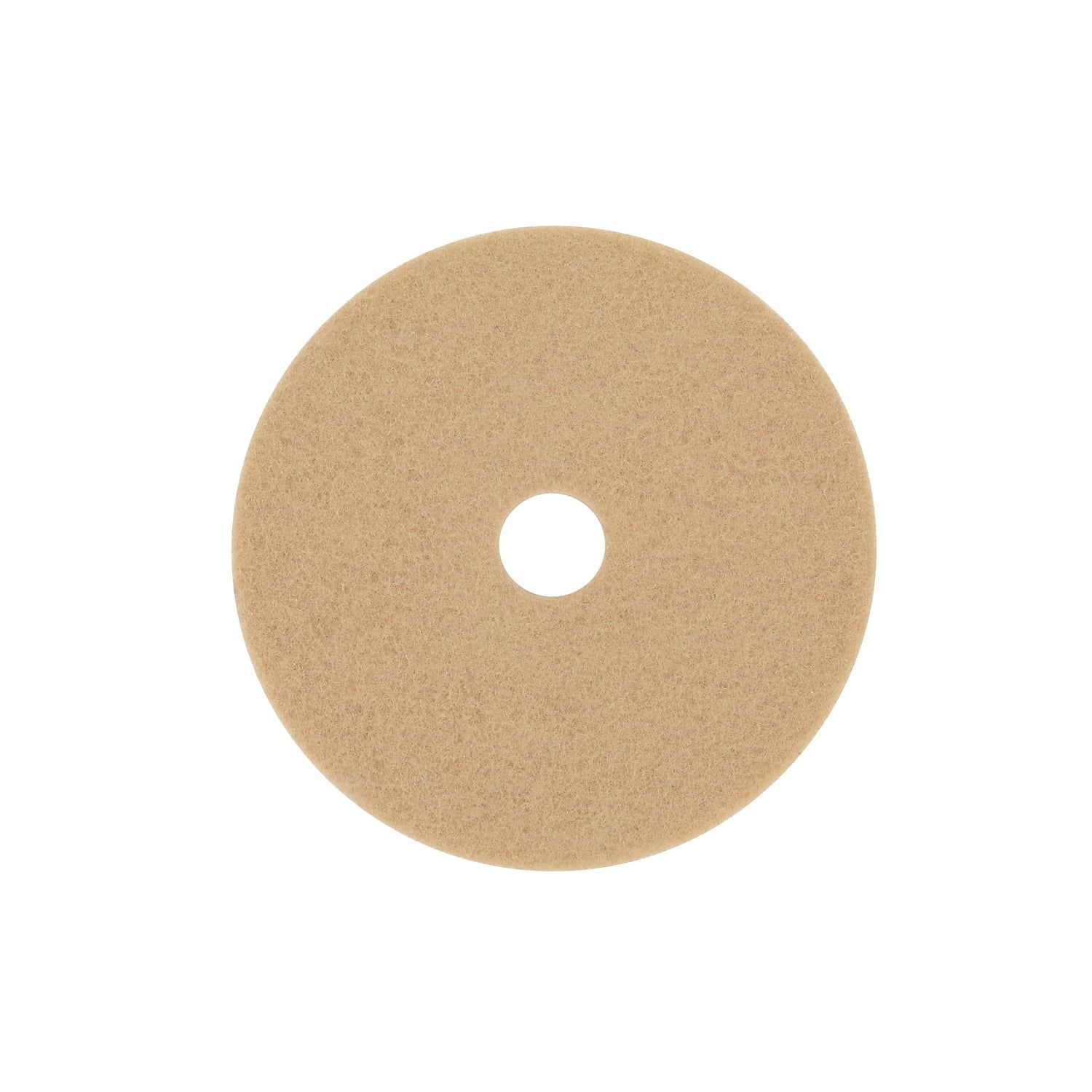 27-Inch Tan Polyester Burnishing Pad for High-Speed Floor Machines