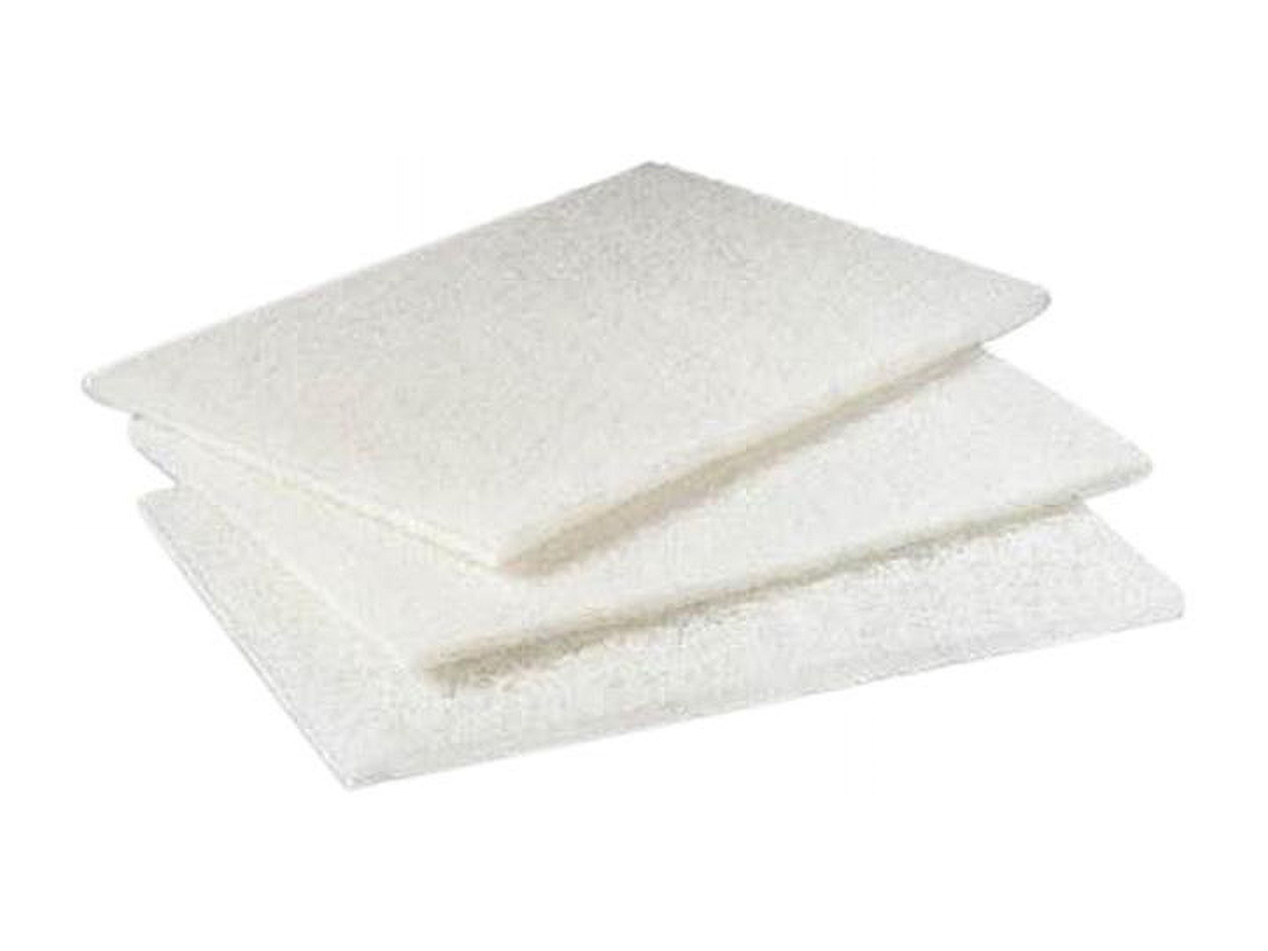 White Non-Scratch Light Duty Cleansing Pads, 6" x 9"