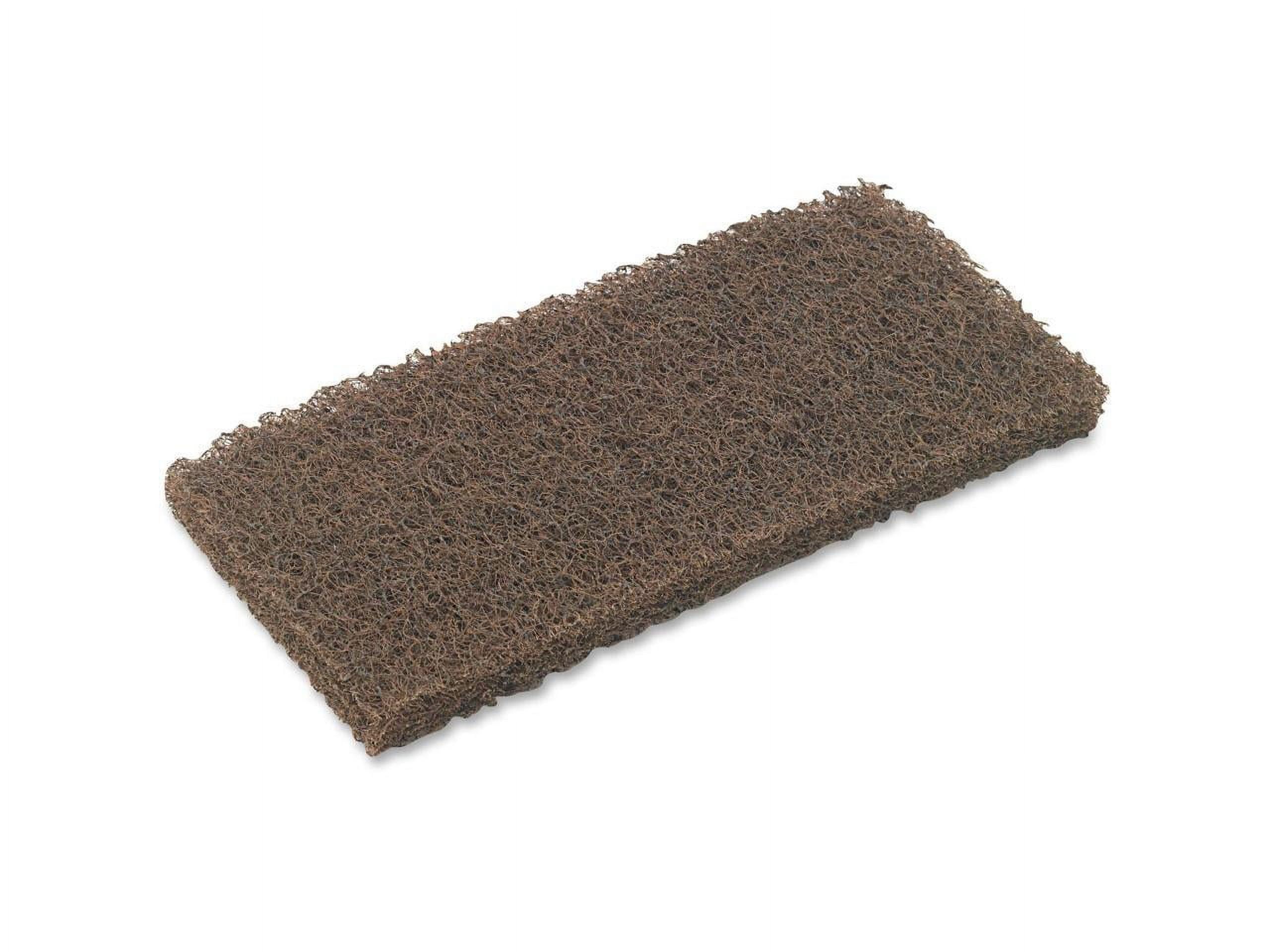 Brown Rectangular Synthetic Fiber Scrub Sponge Pack