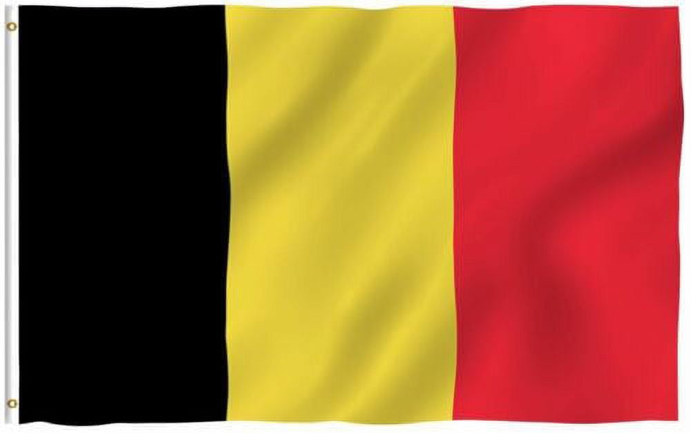 Belgium Flag 3x5 Ft Polyester with Brass Grommets