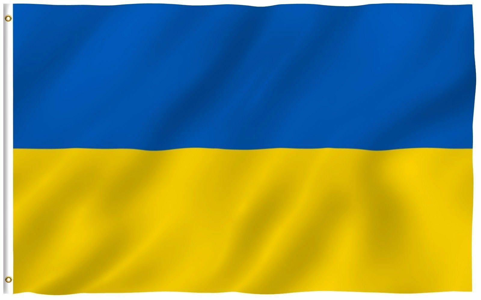 Ukraine Flag 3x5 FT Polyester with Brass Grommets