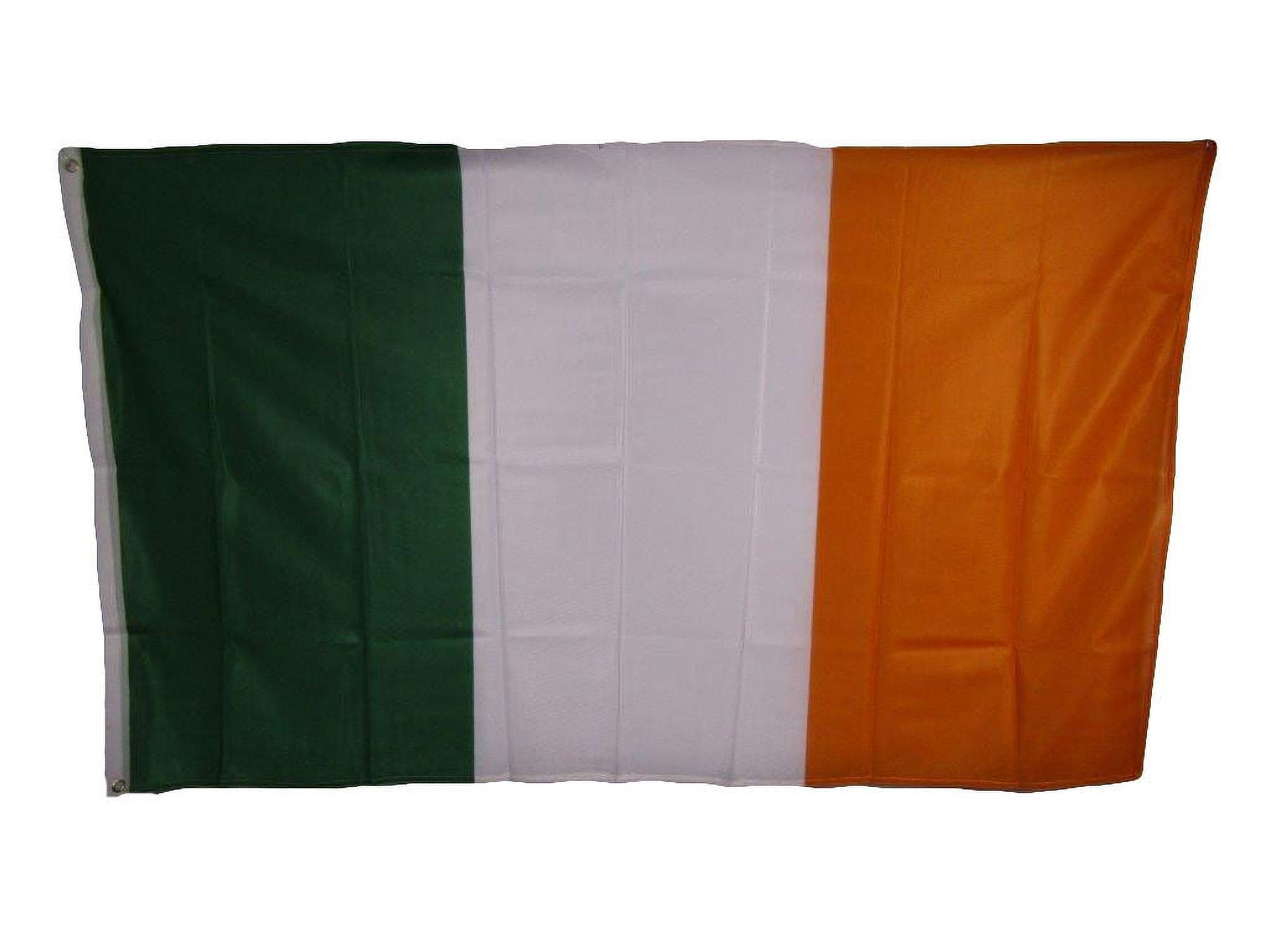 3x5 Irish Tricolor Polyester Flag with Brass Grommets